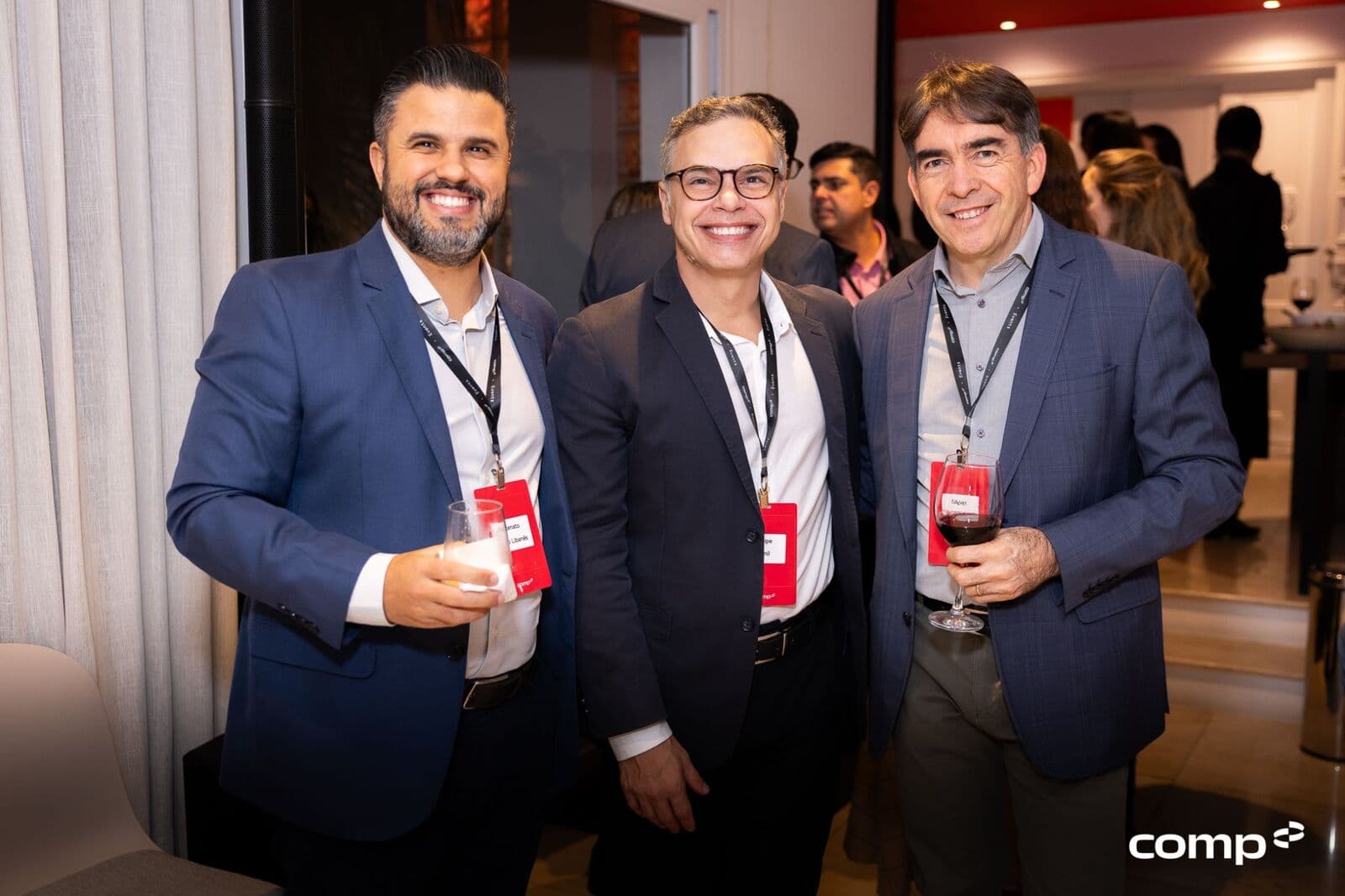 People executives at a community dinner