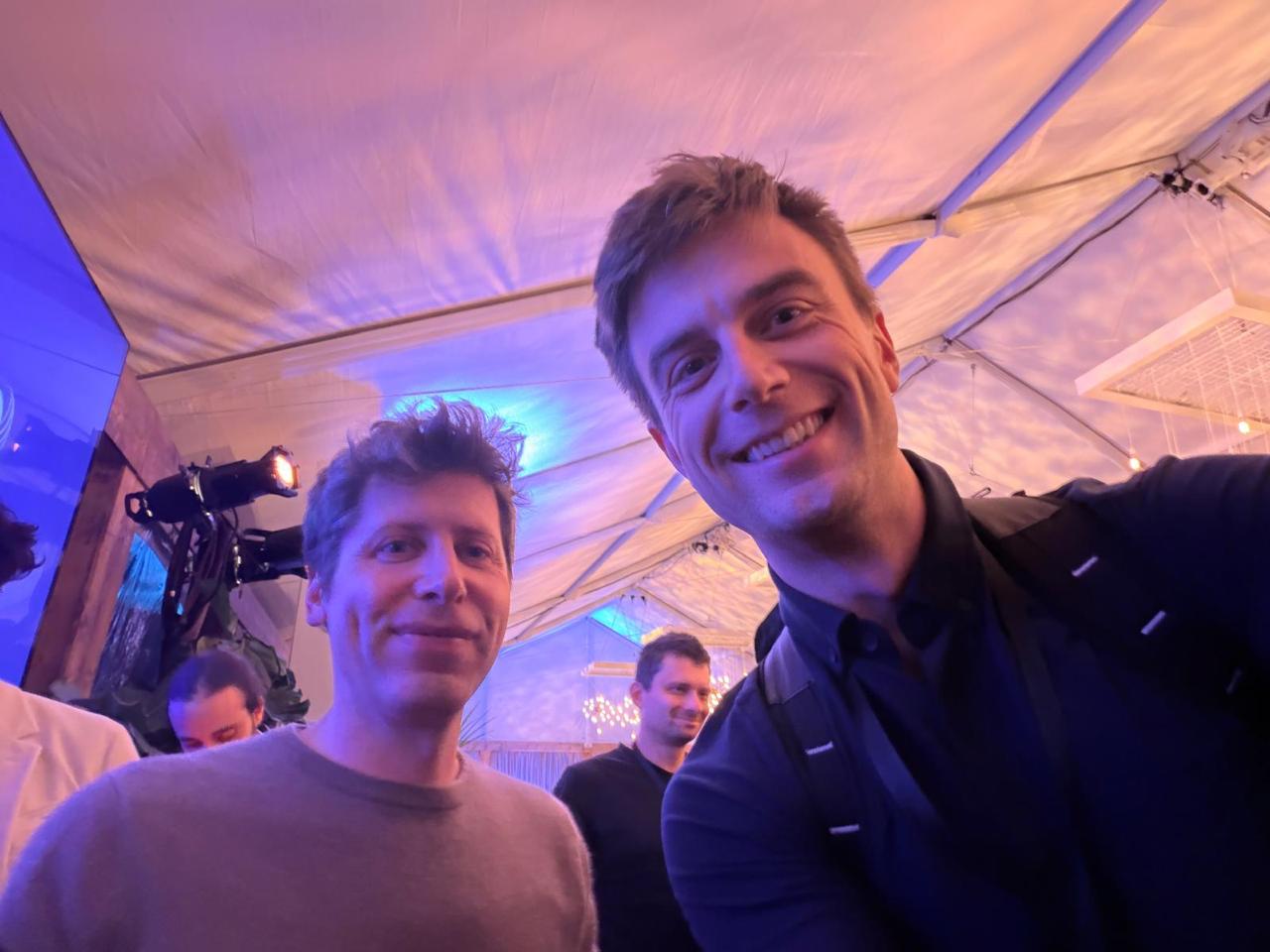 Chris Gerlach with Sam Altman